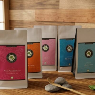 Lot de 5 sachets de thé, rooibos et tisane-Alveus
