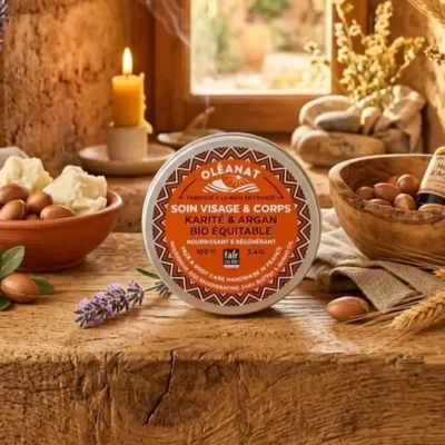 Soin Visage et Corps Karité et Argan- Oléanat