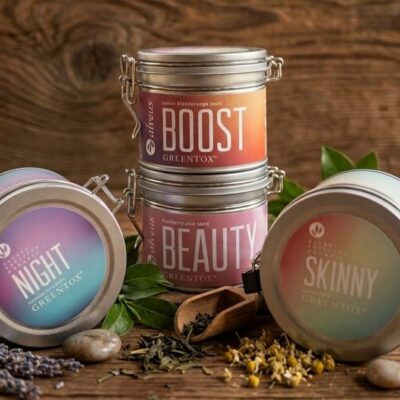 Lot de 4 boites de Thé Vert-Alveus