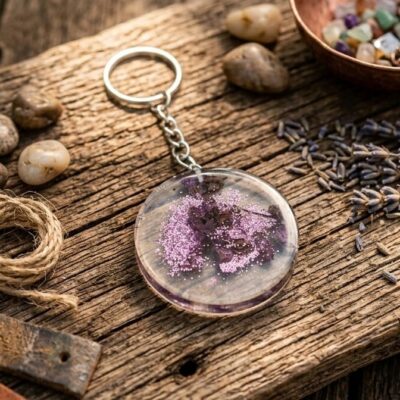 Porte Clefs Violet Intense