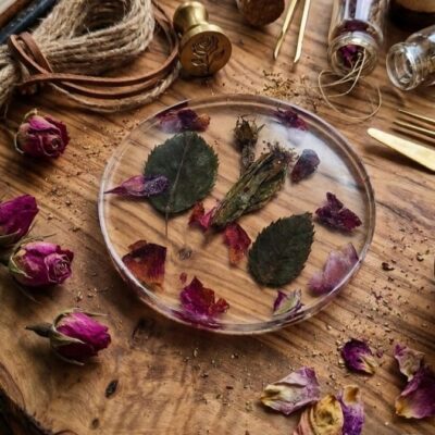 Sous Verre- Sous Tasse Violette